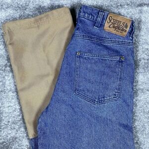 Scheels Outfitters Brushguard Jeans Men's‎ 32x34 Blue Straight Leg Hunitng